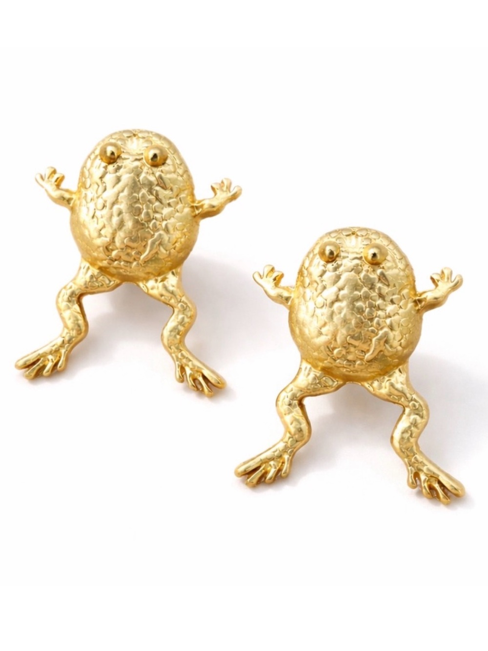 Gold Frog Earrings Trendy Jewelry Cute Earrings